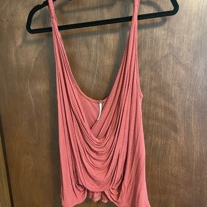 Free People draped tank top. Size small.